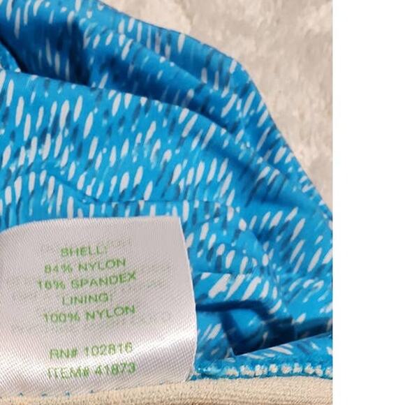 Garnet Hill Ruched Surplice Tankini Top Size 12 - Picture 8 of 10